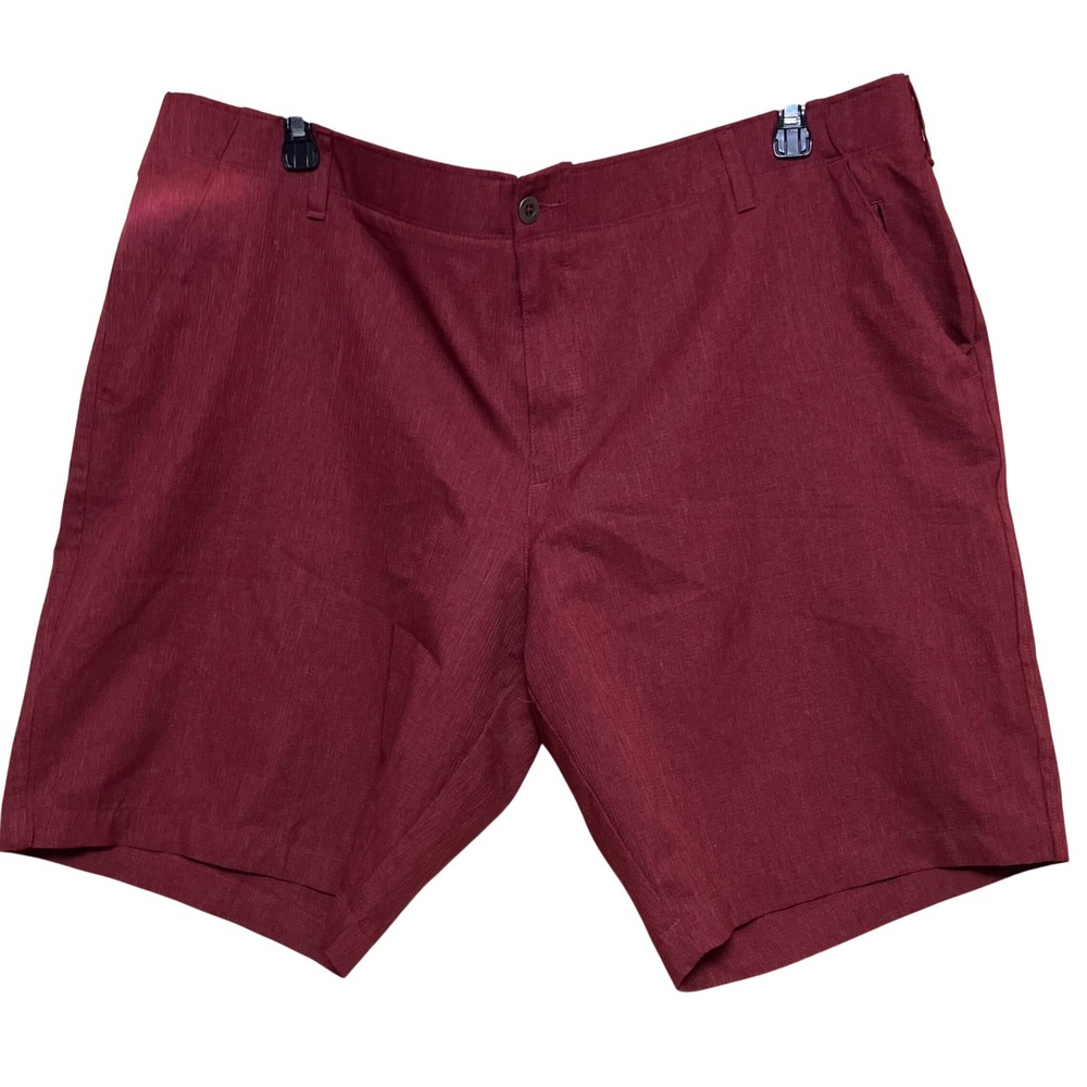 Swiss Tech Performance Shorts Mens 42 Burgundy Excellent Lightweight Breathable